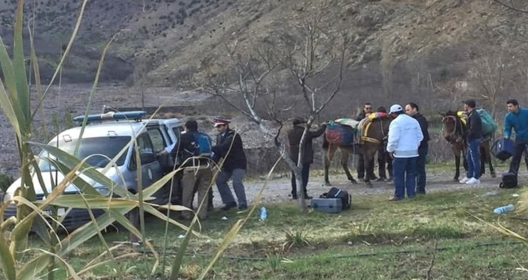 حضور الدرك الملكي لعين المكان